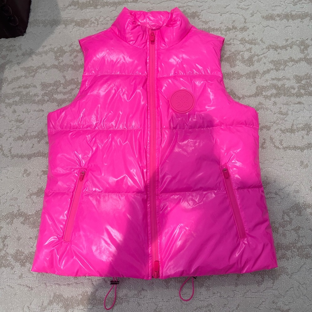Rare G/Fore Quilted Polished Merino Lined Vest Size S